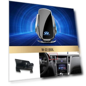 Беспроводное быстрое зарядное устройство для телефона с умной индукцией — Комплекты для установки в приборную панель, GearUp AutoMoto