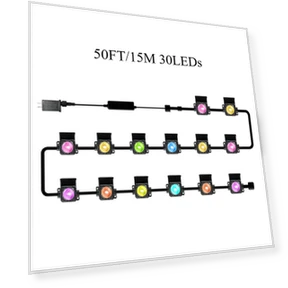 Новые умные постоянные наружные светодиодные гирлянды RGB — Гирлянды и светодиодные ленты, MIMI