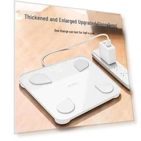 Умные весы для измерения жира в теле с LED-дисплеем — Весы для контроля веса, Jinmiao