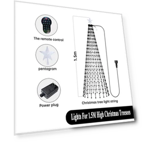 Умные светодиодные гирлянды для рождественской ёлки — Верхушки для ёлки, Super shoes Mall