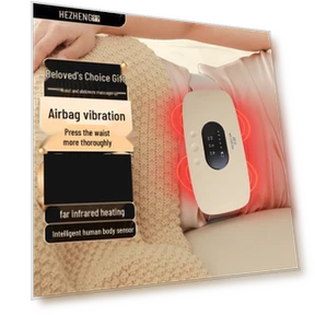 Умный массажер для поясницы с подогревом и воздушными подушками — Бандажи для спины, Hezheng