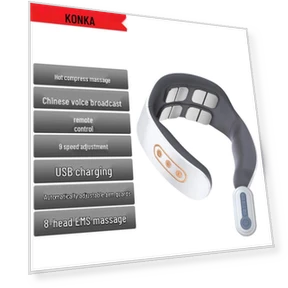 Умный массажер для шеи с перезаряжаемой батареей — Массажеры для спины, Konka