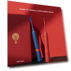 Умная электрическая зубная щетка с ультразвуковой технологией — Вращающиеся, Ebonee