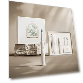 Умная электрическая зубная щетка с ультразвуковой технологией — Вращающиеся, Apiyoo