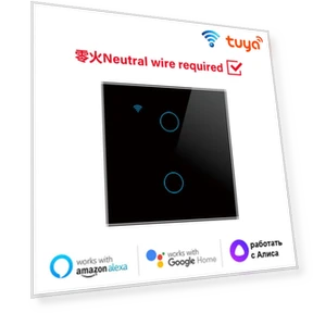 Сенсорный выключатель WiFi Smart Wall 4-клавишный — Умные модули, Tuya