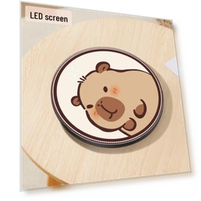 Умные весы с LED-подсветкой в мультяшном стиле — Весы для контроля веса, Jinmiao