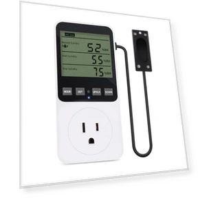 Цифровой контроллер температуры и влажности с таймером и сигнализацией — Комнатные термометры, Super shoes Mall