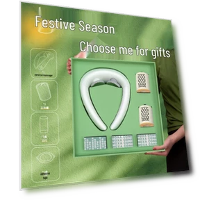 Подарочный набор для здоровья с массажером для шеи — Массажеры для спины, Hezheng