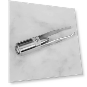 Портативный пинцет для удаления волос на бровях со светодиодной подсветкой — Ножницы для бровей, Super shoes Mall