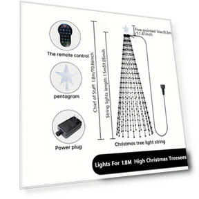 Умные светодиодные гирлянды для ёлки — Световые украшения, Build My Home