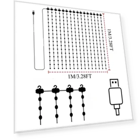 Умные занавесные светильники с синхронизацией музыки — Гирлянды для дома, Build My Home