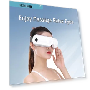Складной смарт-массажер для глаз с подогревом и воздушными подушками — Подушки, Hezheng