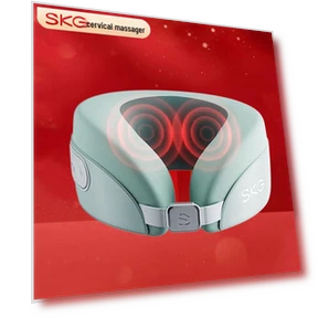 Умная массажная подушка для шеи U-образной формы — Массажеры для спины, SKG