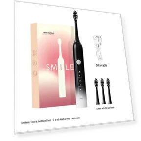 Умная звуковая электрическая зубная щетка — Сменные насадки для зубных щеток, QBM