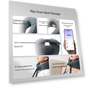 Умная U-образная подушка для массажа шеи — Массажеры для спины, Mijia