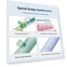 Ультразвуковая электрическая зубная щетка — Ультразвуковые, Lebooo