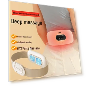 Умный массажер для талии и живота с подогревом и воздушными подушками — Средства для реабилитации и терапии, Hezheng