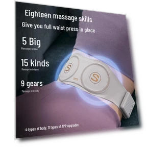 Умный беспроводной поясничный массажер с подогревом — Бандажи для спины, SKG