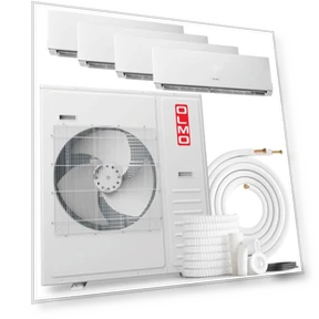 Квадрозонная настенная сплит-система с обогревом — Кондиционеры, OLMO