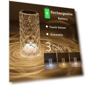 Светодиодная круглая хрустальная настольная лампа — Настольные лампы, Binchi Lighting Appliances