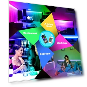 Светодиодная лента с синхронизацией музыки и управлением через приложение — LED ленты, AILBTON