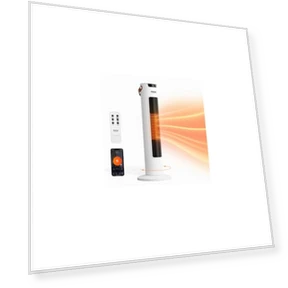 Электрический обогреватель с дистанционным и приложением управлением, 1500 Вт, портативный, с таймером и защитой от... — Обогреватели, ROVSUN