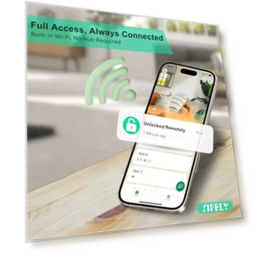 Умный дверной замок со встроенным Wi-Fi, ручкой и клавиатурой — Электромагнитные замки, Sifely
