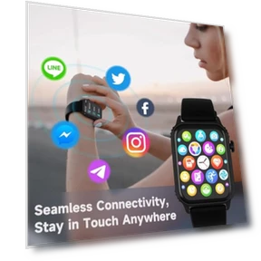 Умные часы с 1.83" HD сенсорным экраном, 120 спортивными режимами, мониторингом сна, Bluetooth-звонками и управлением... — Умные часы, TRAUSI