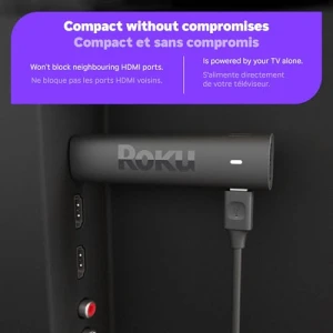 Стриминговое устройство 4K/HDR/Dolby Vision с голосовым пультом, Roku