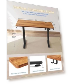 Электрический стол для работы стоя — Офисная, YIHAYO