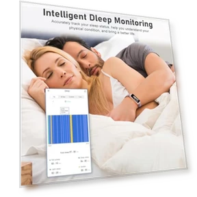 Фитнес-браслет с шагомером, мониторингом активности, пульса, сна и температуры тела — Умные часы, ST-CARE