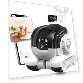 Мобильная камера для домашних животных с двойным объективом — Камеры и мониторы, OROMVO