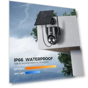 Солнечная камера безопасности для улицы с беспроводным подключением — Цилиндрические камеры, FONDAIL