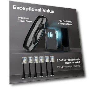 Электрическая зубная щетка с ультрафиолетовой стерилизацией — Ультразвуковые, AquaSonic