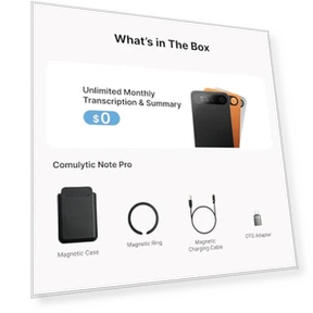 AI-диктофон с неограниченной транскрипцией и суммаризацией — Программное обеспечение Dragon и ScanSoft от Nuance, Comulytic