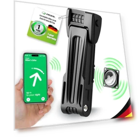 Велосипедный замок со скрытым держателем для Apple AirTag — Цепные замки, RBRL