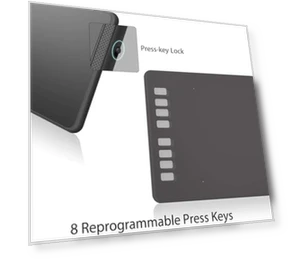 Планшет для рисования с пером без батареи, 8 горячих клавиш — Стилусы, Huion