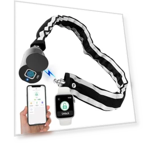 Велосипедный замок с цепью и отпечатком пальца — Цепные замки, Dhiedas