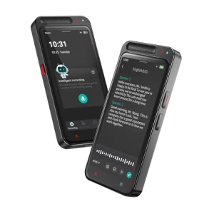 Голосовой диктофон с ИИ, воспроизведением, транскрипцией, сводкой и переводом — Электронные переводчики, Rpbznr