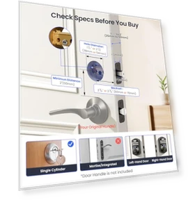 Умный замок со встроенным Wi-Fi и сканером отпечатков пальцев — Задвижки, Veise