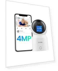 Умная WiFi камера безопасности с панорамированием и наклоном — Камеры и мониторы, ZOSI