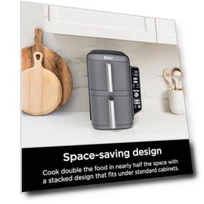 Двухкорзинный аэрогриль с двойной стопкой — Фритюрницы с горячим воздухом, Ninja