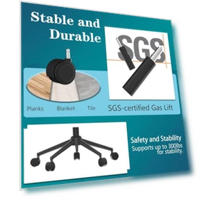 Эргономичное офисное кресло с подставкой для ног — Офисные кресла, CYKOV