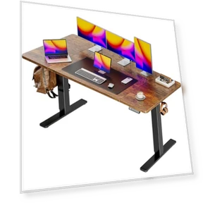 Большой электрический стол для работы стоя, регулируемый по высоте — Крепления, Huuger