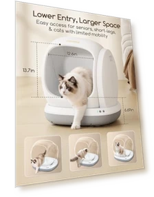 Самоочищающийся лоток для кошек — Контейнеры для отходов, Meowant