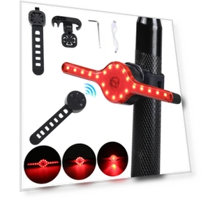 Беспроводной задний фонарь для велосипеда с поворотниками — Задние фонари, LAOTIE