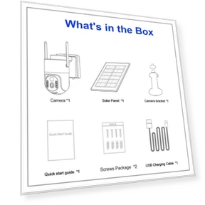 Беспроводная камера безопасности с солнечной панелью — Цилиндрические камеры, ESCAM