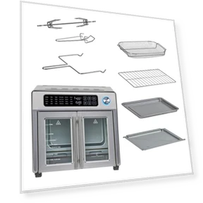 Большая комбинированная духовка-тостер с функцией фритюра и французскими дверцами — Печи-тостеры, Emeril Lagasse