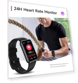 Фитнес-браслет с круглосуточным мониторингом здоровья — Браслеты и клипсы, USMECBL