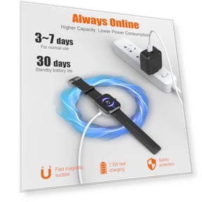 Умные часы с Bluetooth-звонками, фитнес-трекером и 7-дневным аккумулятором — Умные часы, Coucur